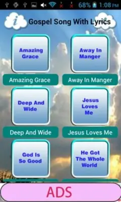 Gospel Song With Lyrics android App screenshot 3